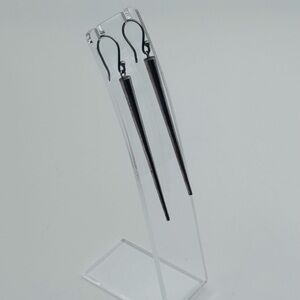 Vintage Stainless Steel Drop Earrings | EUC